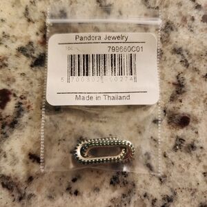 Pandora ME Pave Styling Double Link Silver and Green